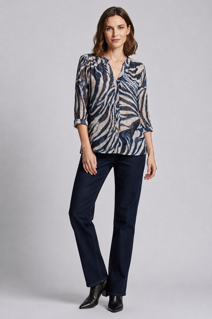 Navy Print