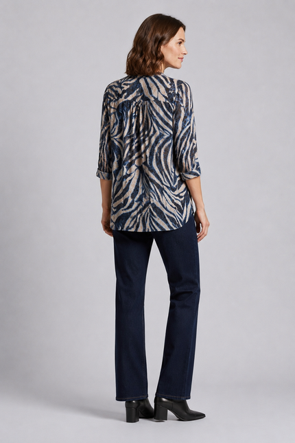 Navy Print