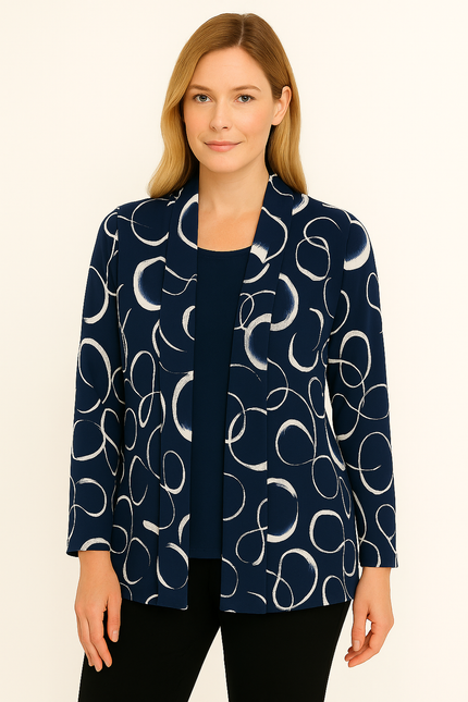 Navy Print