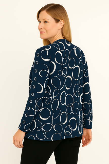 Navy Print