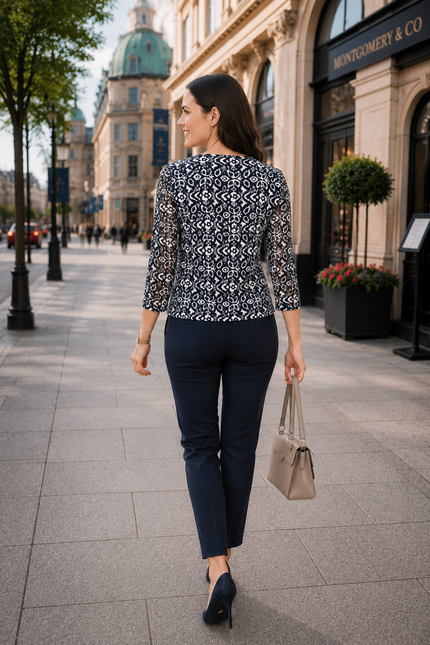 Navy White