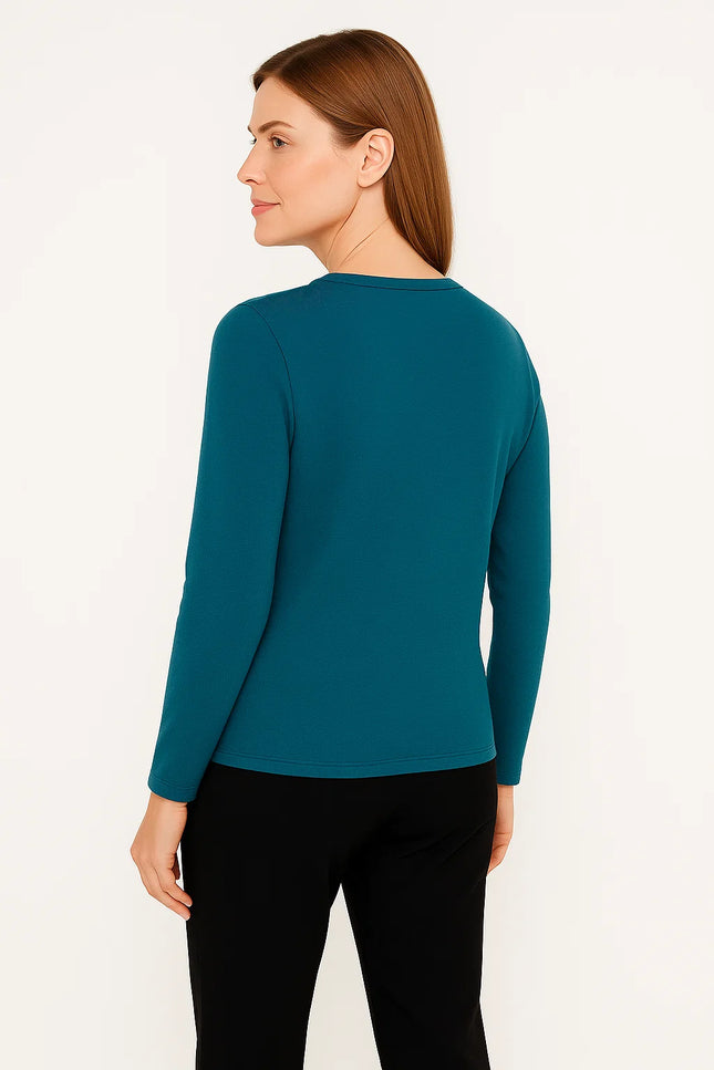 Jumper sparkle hotfix 3/4 sleeve roundneck