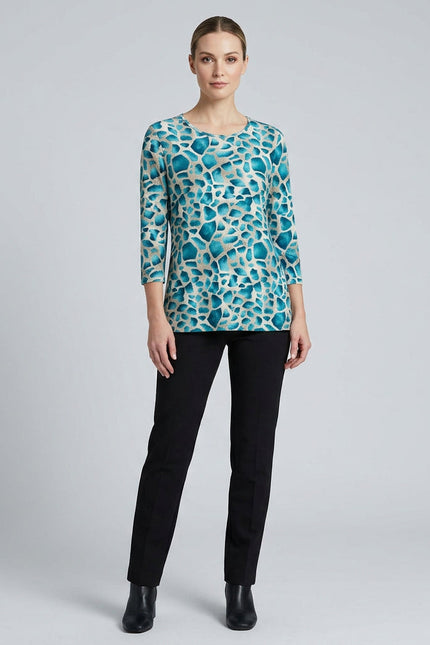 Teal Print