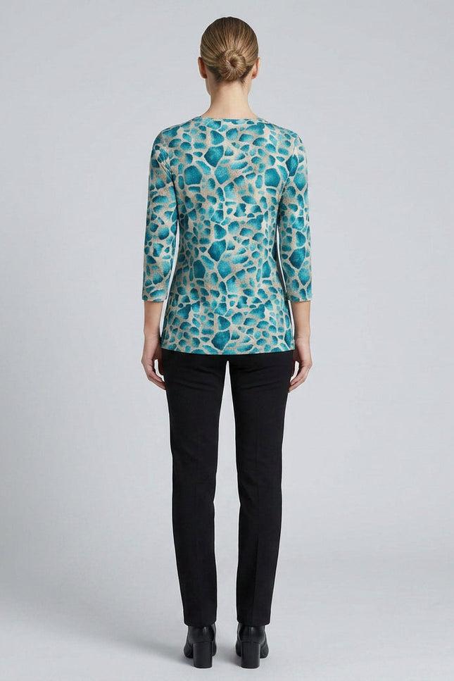 Teal Print