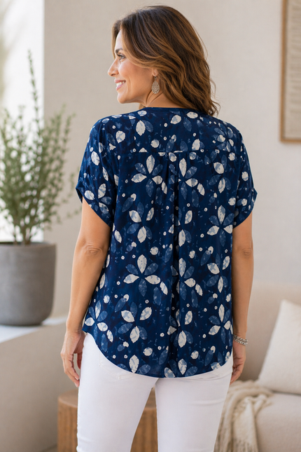 Navy Print