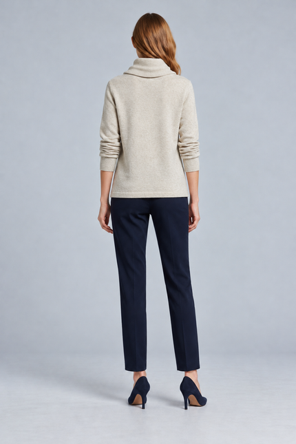 Jumper cowl neck stripe detail long sleeve