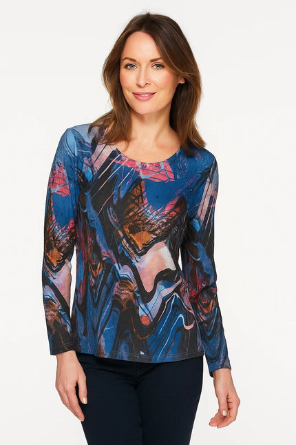Navy Print