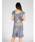 41 Inch Reversible Printed Dress with cap-sleeve