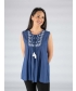 Sleeveless Crinkle Tunic Top 