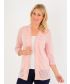 Pale Pink Crochet Detail Cardigan-Pale Pink-L