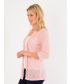 Pale Pink Crochet Detail Cardigan-Pale Pink-L