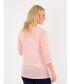 Pale Pink Crochet Detail Cardigan-Pale Pink-L