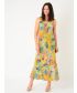 Mustard Floral Reversible Dress