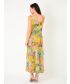 Mustard Floral Reversible Dress