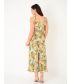 Mustard Floral Reversible Dress