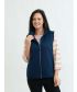 Quilted Pattern Gilet-Navy-12