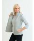 Quilted Pattern Gilet-Silver-12