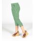 22 inch Leg Green multi Cropped Trouser With Pockets